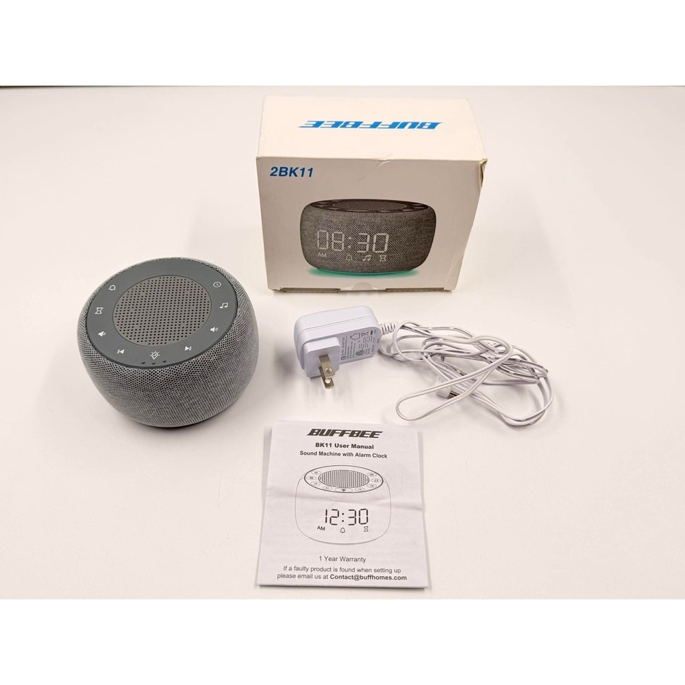 Buffbee‎ Alarm Clock With Sound Machine For Bedroom